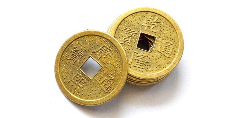 Chinese coin for good luck