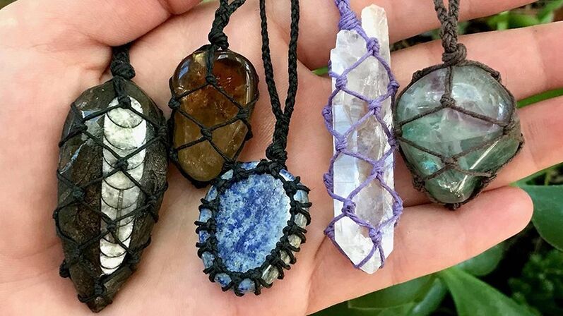Talismans made from stones and minerals