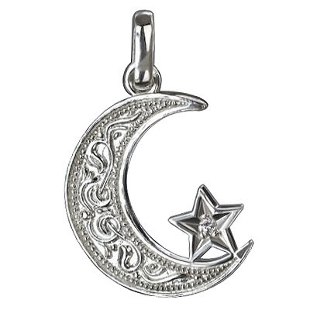 Muslim amulets for good luck, half moon